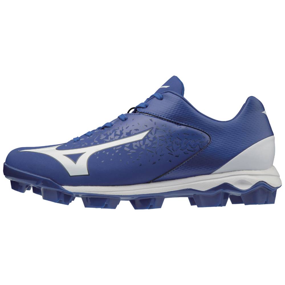 Tenis Baseball Mizuno Select Nine TPU Baixo Molded - Homem - Azul Marinho/Branco - DCGIF7408